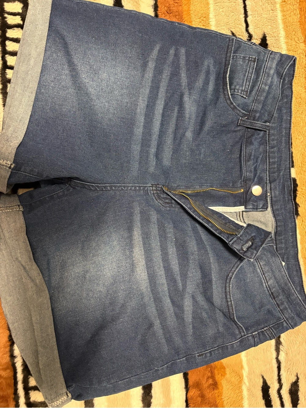 💙4/$10💙 SHEIN Dark Blue Denim Jean Shorts NWOT